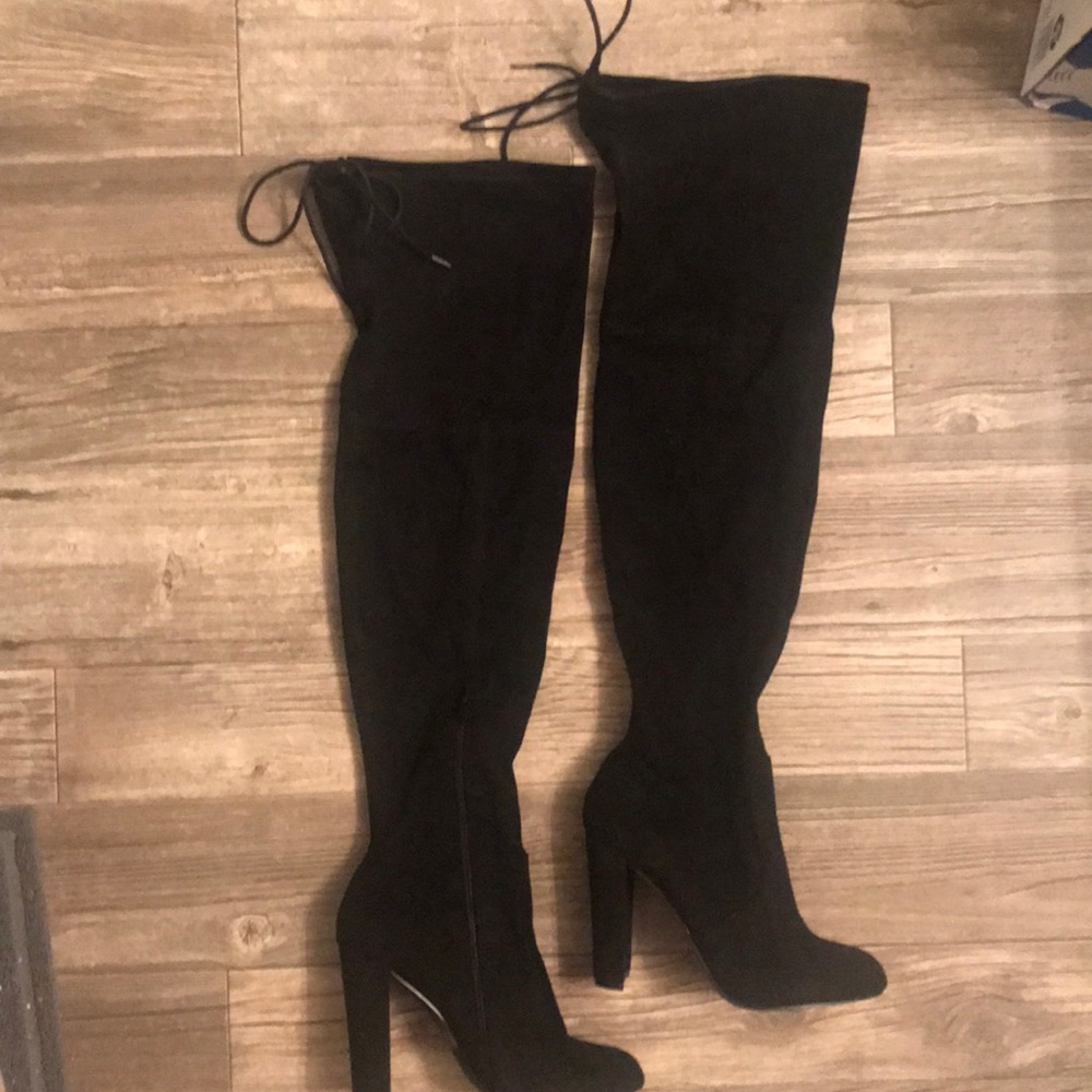 Over the knee black boots, never worn